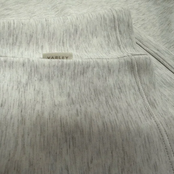 Varley Magnolia Half Zip Tank 2.0 Women Large Ivory Marl DoubleSoft New - Picture 9 of 11